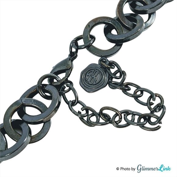 Vintage R.J Graziano Two Tone Links Necklace - Picture 7 of 9